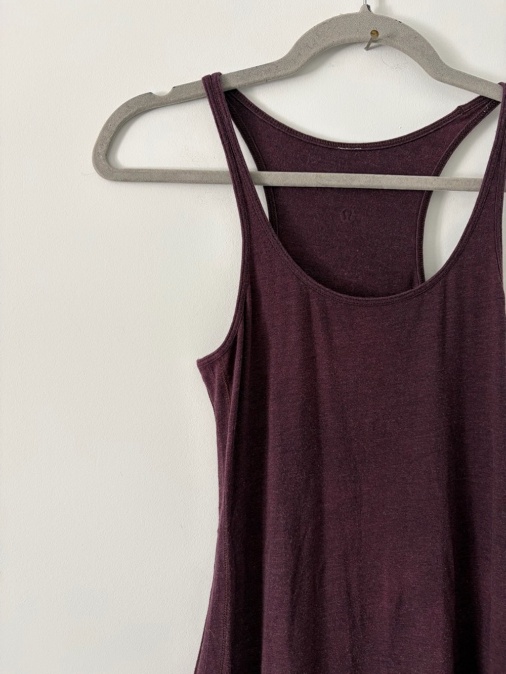 Lululemon Refresh Racerback Maxi Dress Heathered Bordeaux Drama Black Cherry 2 - Picture 3 of 8